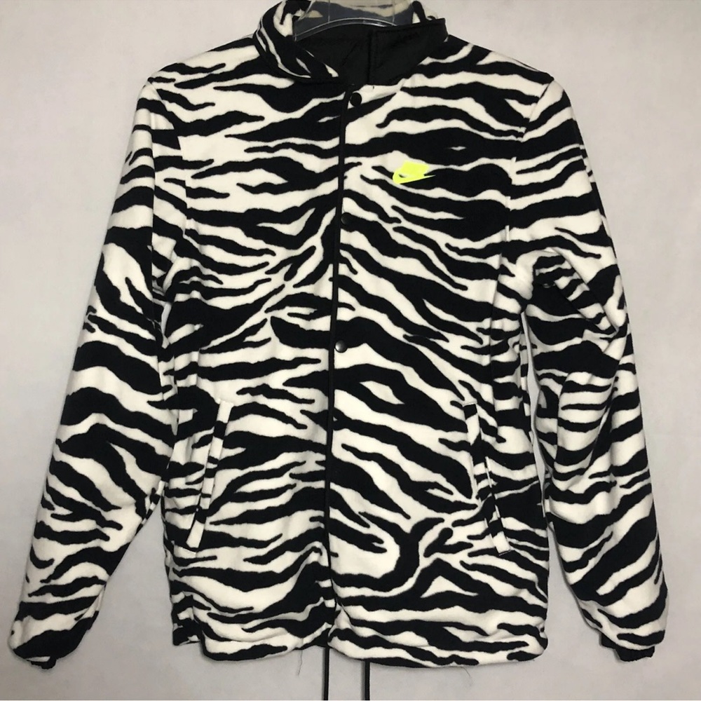 Nike Reversible Zebra Print Fleece Jacket - Picture 8 of 11